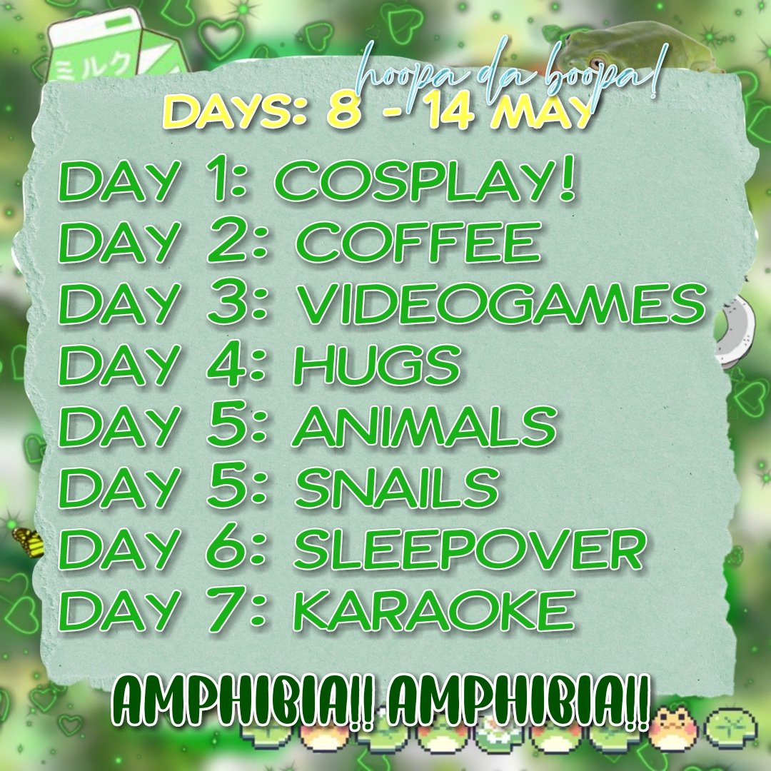 avocatoswife's tweet photo. 2. For May 14, which is the day that the final episode comes out, we will do a week of amphibia, I explain: they publish a fanart or one-shot of what it says here in the image every day, use #amphibia #amphibiaend and #newtweek for your posts. https://t.co/gxWXh680m2