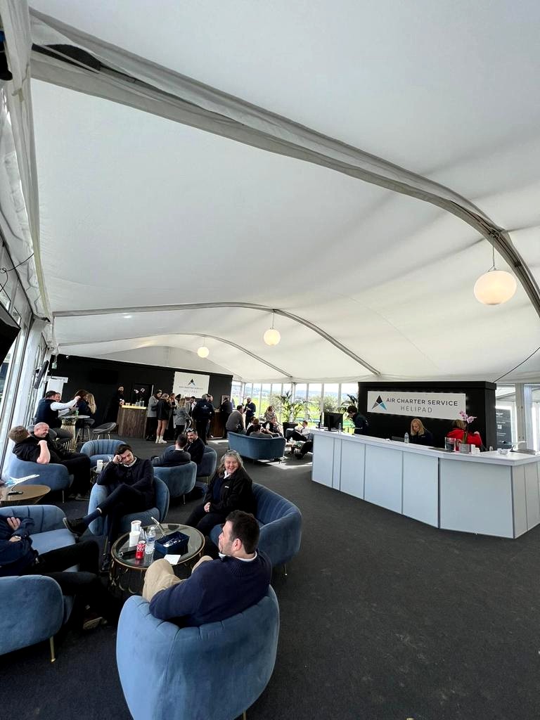 ACS_events's tweet photo. The Cheltenham Festival is well underway and our helipad is seeing plenty of action out on the turf! - https://t.co/fHSeq3tecS #helipad #aircharter #cheltenhamfestival #privateaviation #luxurytravel #cheltenham #horseracing https://t.co/8ZvR6m10qw