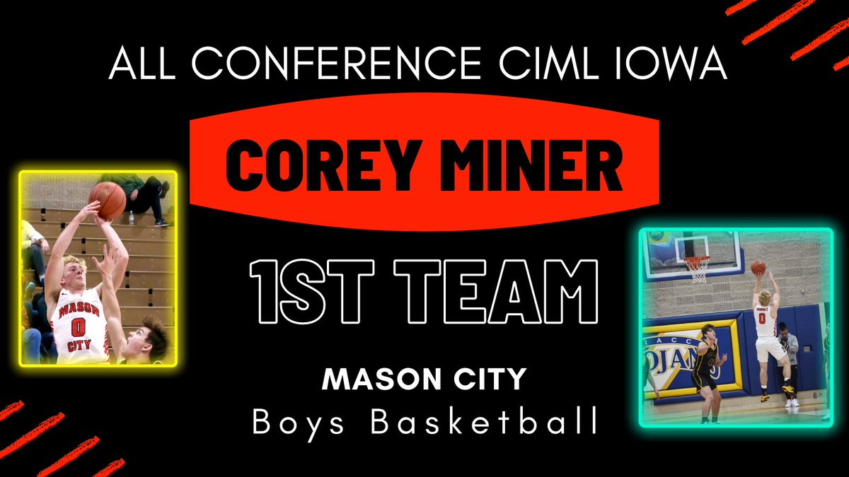 Congrats to <a href="/CoreyMiner_/">Corey Miner</a> earning 1st Team All Conference CIML - Iowa! He joins an elite group with this honor!