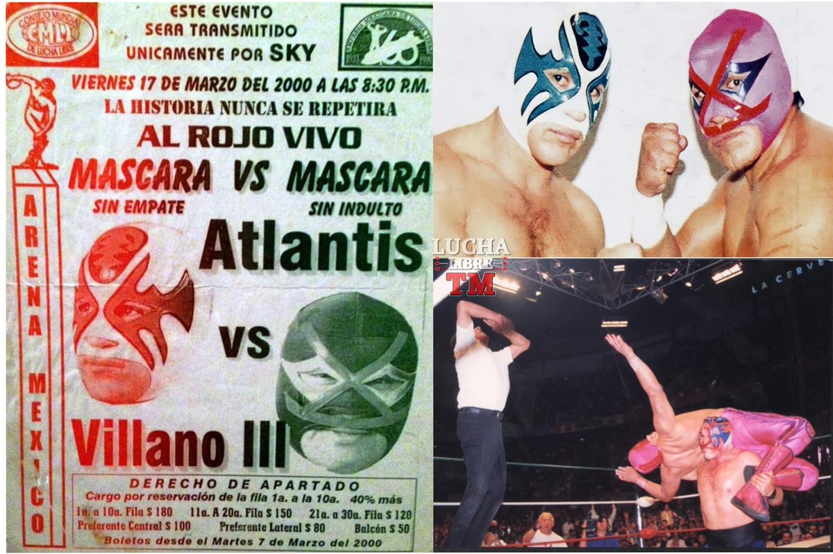 LuchaLibre_TM's tweet photo. Se cumplen 22 años de uno de los PPV más recordados en la historia de la #luchalibremexicana https://t.co/bVU3UFaR9f