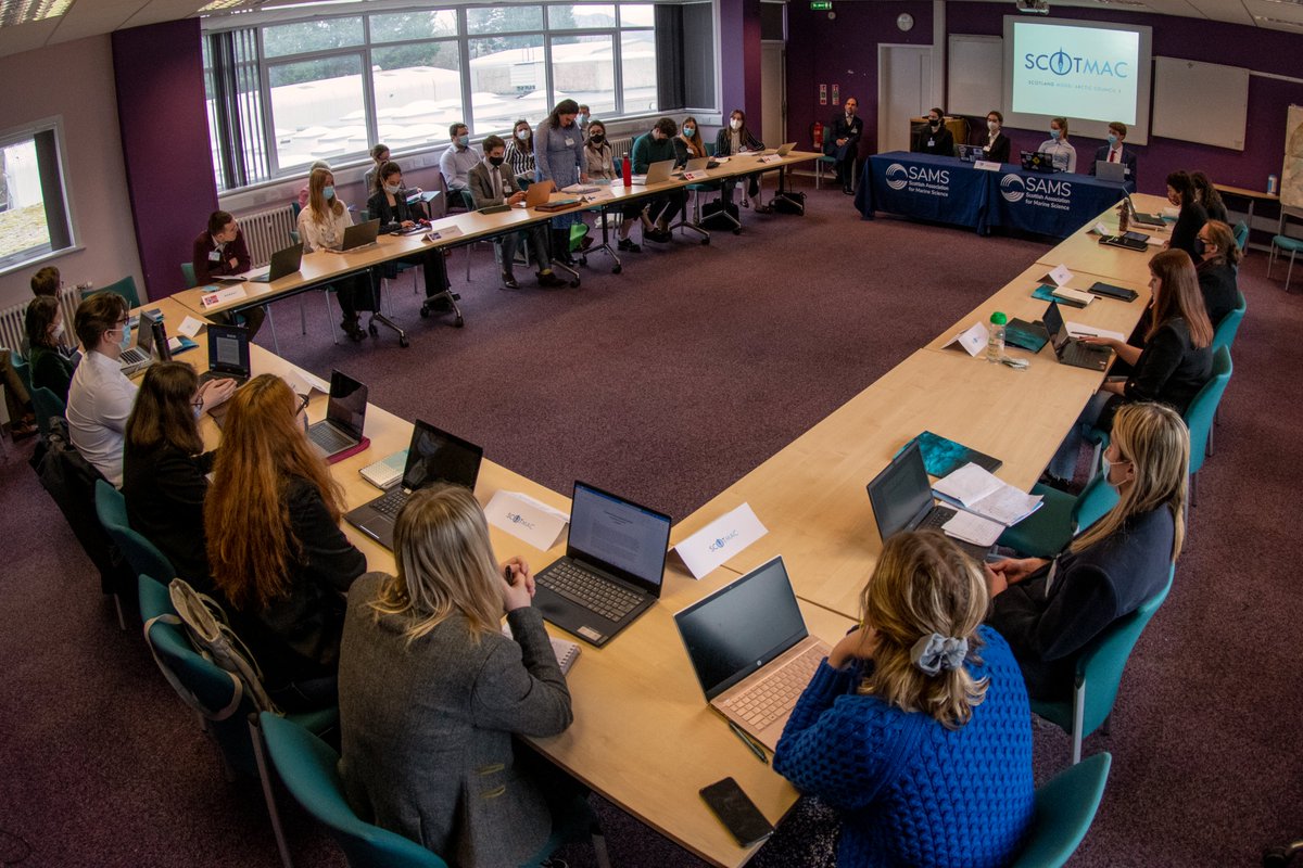 SAMSoceannews's tweet photo. We were delighted to host the first #ScotMAC, a three day simulation of the #Arctic Council with students from around Scotland.
Thanks to @anthonyspeca, @Finlo_Cottier and team for organising a fantastic learning experience.
Read more: https://t.co/rLqNzHikJC
#ArcticConnections https://t.co/184dd52t3P