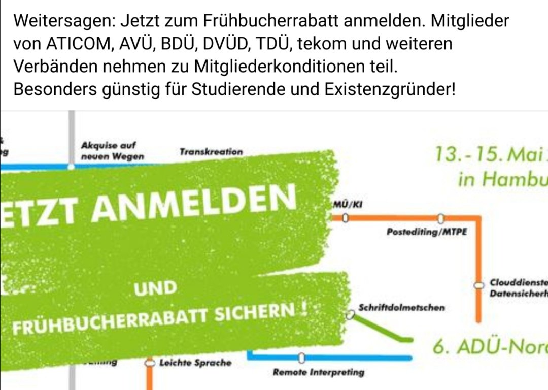 ADUeNORD's tweet photo. #EInfo mit #Kollegentreffen in der neuen Geschäftsstelle, #Frühbucherrabatt bei den #6ANT bis 22.03.2022, #Einsteigerstammtisch und mehr #Termine. Hier entlang https://t.co/7sHOzNfkqh https://t.co/T1wrDk8rnW
