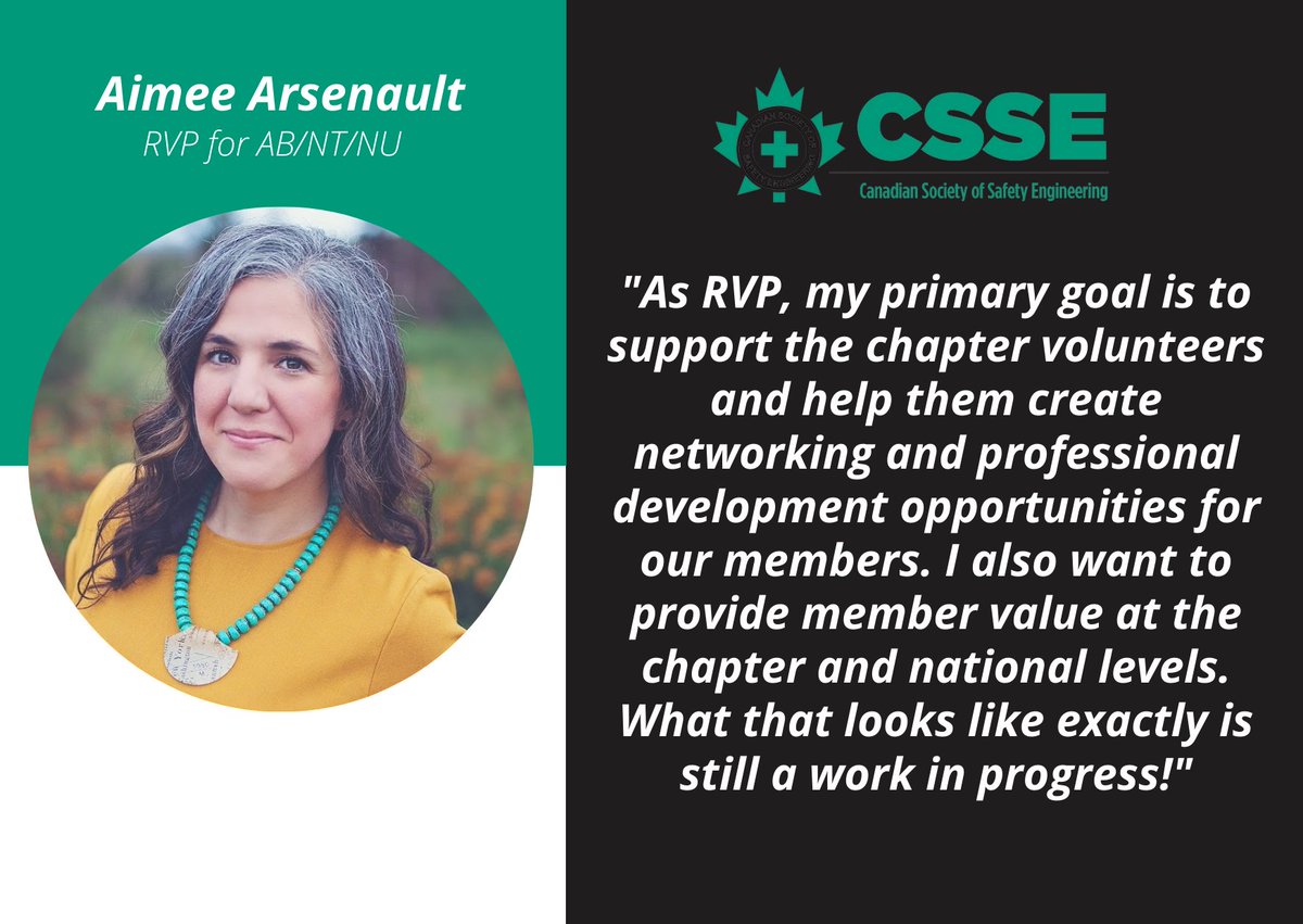 HSPCanada's tweet photo. Our next #RVP2022 introduction is Aimee Arsenault, Founder, @TransmitSafety!
Aimee initially got involved in @CSSE as part of the Edmonton chapter's communications committee. This year, she will be overseeing the CSSE chapters in AB, NT and NU regions.
Congratulations Aimee๐ https://t.co/ttWkdss0PJ