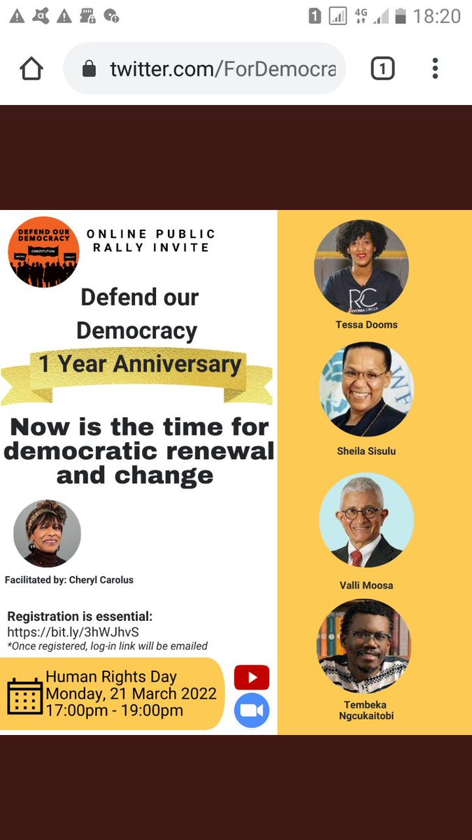 As we are all responsible to defend our democracy, NCDF in support of the initiative.