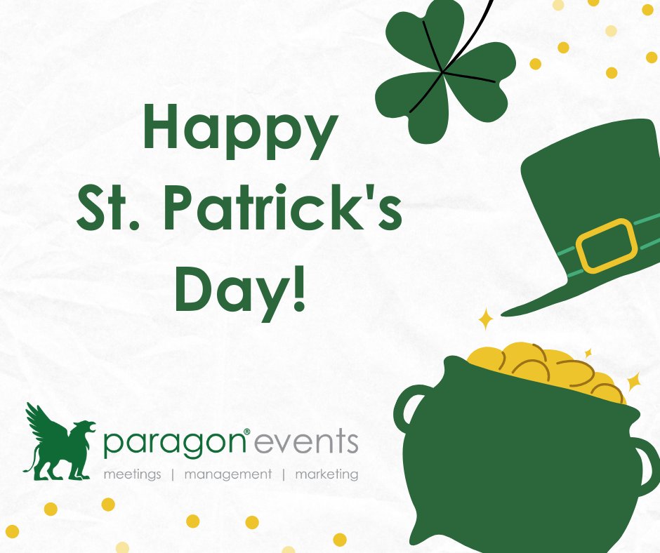 🍀 Happy St. Patrick's Day from Paragon Events!