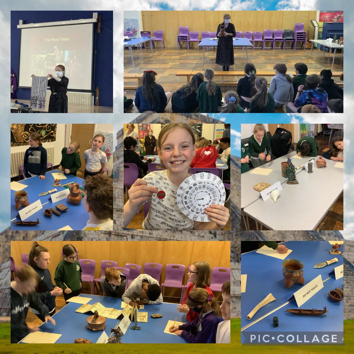 Thanks to Dr Diane who came and shared her wealth of knowledge on the Maya today. We enjoyed looking at artefacts she has found on archaeological digs and making our own Maya calendars. #SJSBHistory