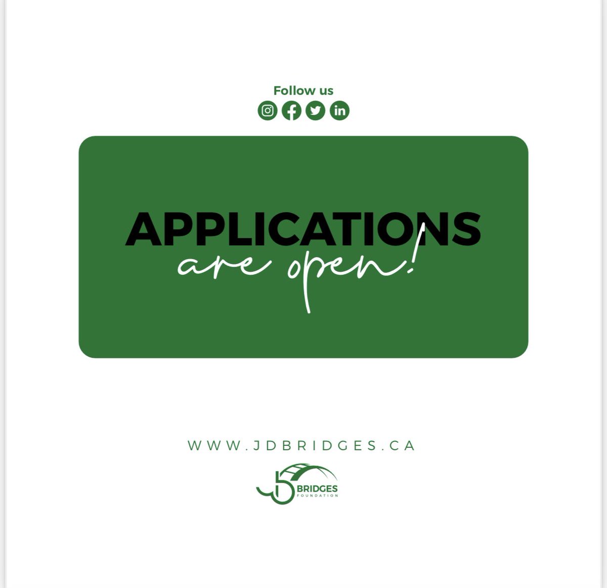 Applications are open! Apply to the JD Bridges Bursary today📝

#applynow #lawschool #lawstudents #blacklawstudents #futureJd #bursary #futurelawyers #Canada