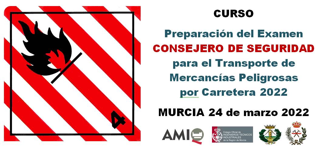 AMIQ y COITIRM organizan un “CURSO DE CONSEJERO DE SEGURIDAD DE MERCANCIAS PELIGROSAS 2022”. 24 marzo. 32+5 horas lectivas. Preparatorio del examen CARM. Más información e inscripciones amiq.net/formacion/curs…