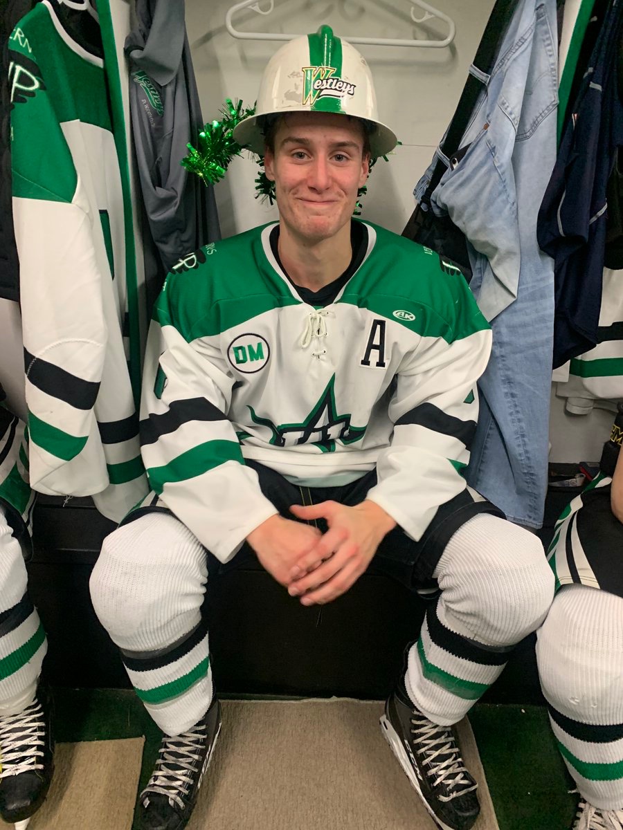 YXEwestleys's tweet image. Our players of the game from the Division Semi-Finals! Davidson, R. Conlon, Lockinger, and Bueckert