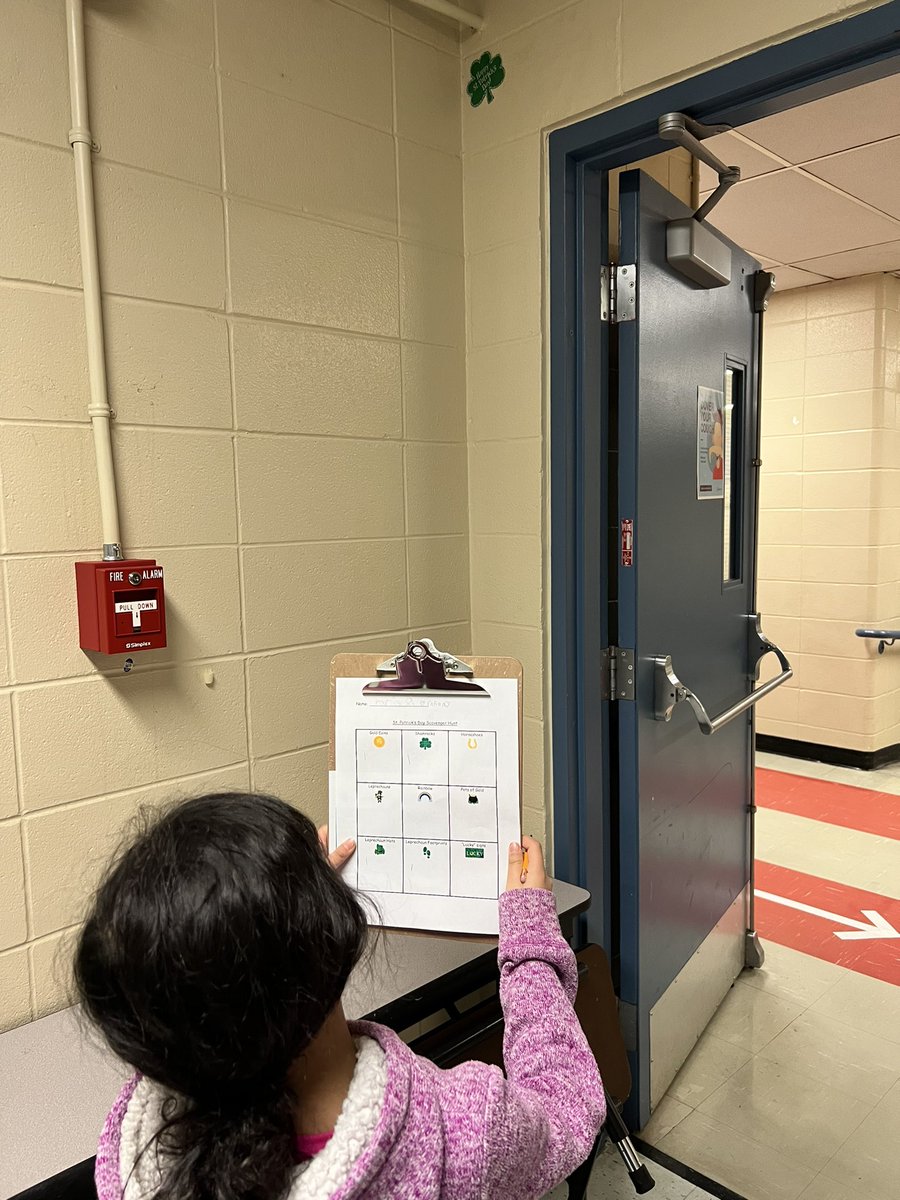 BantingBestCBE's tweet photo. What do you do when the leprechauns visit and leave treasures around the school? You use your amazing math brain to tally them and work with the data! #bantingisthebest #mathiseverywhere #mathandmovement https://t.co/ZFuX73aPJu