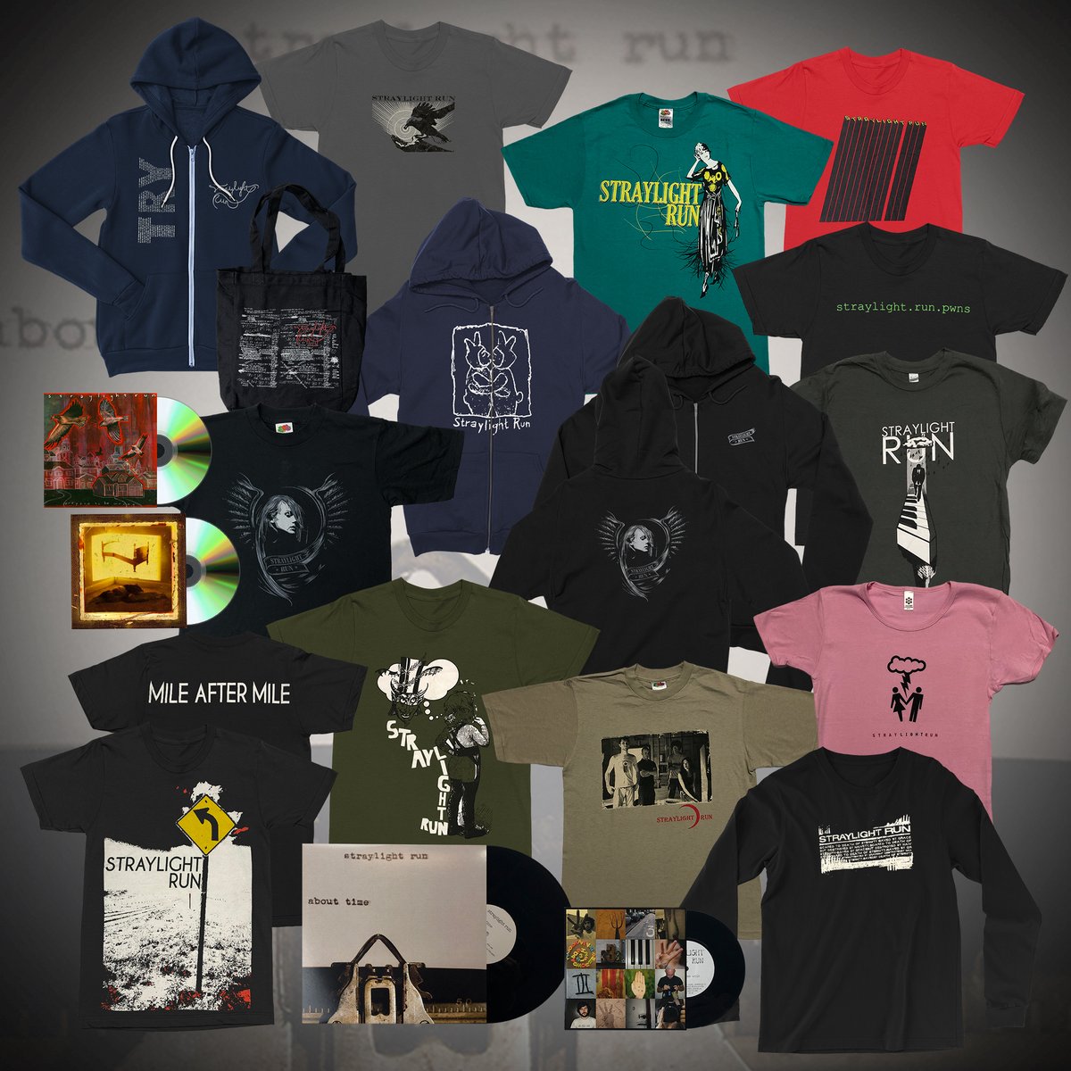 Did you guys get a chance to grab any <a href="/straylightrun/">straylightrun</a>   merch over at their store?  They found a bunch of old merchandise before they played with us in December and they have a great sale going on!  Check it out: shop-benchmark.com/collections/st…