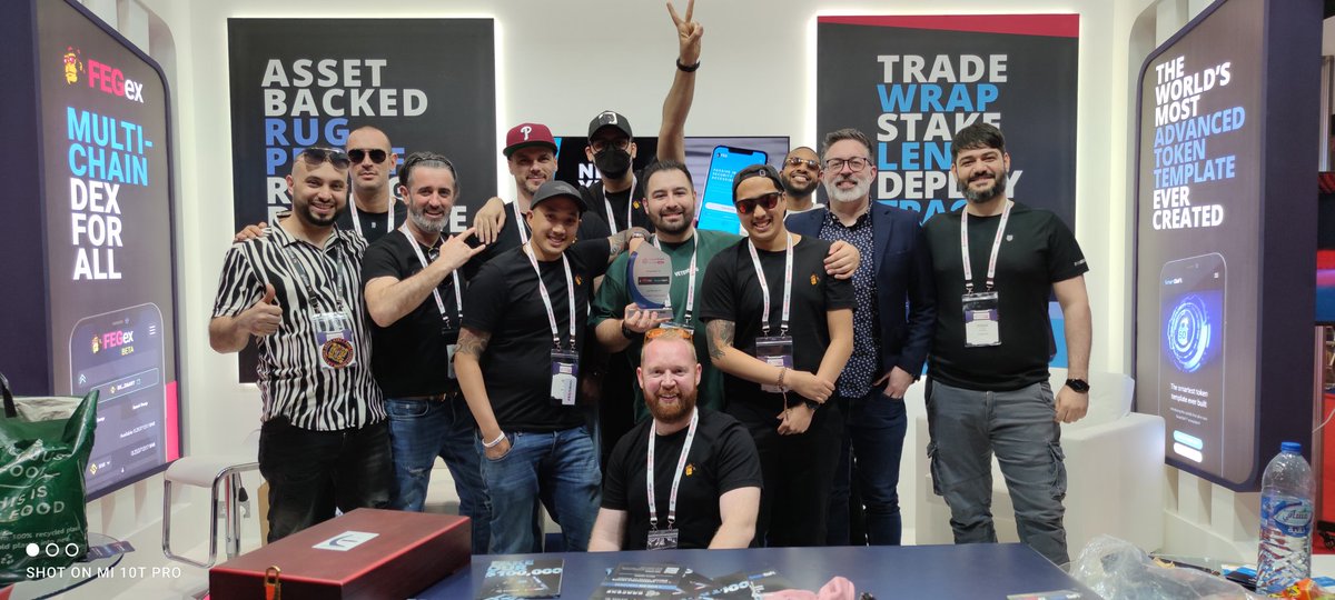 Proud of the team! Great job. Couldn't have done it without everyone @ #FEG including the community. #CryptoExpoDubai2022