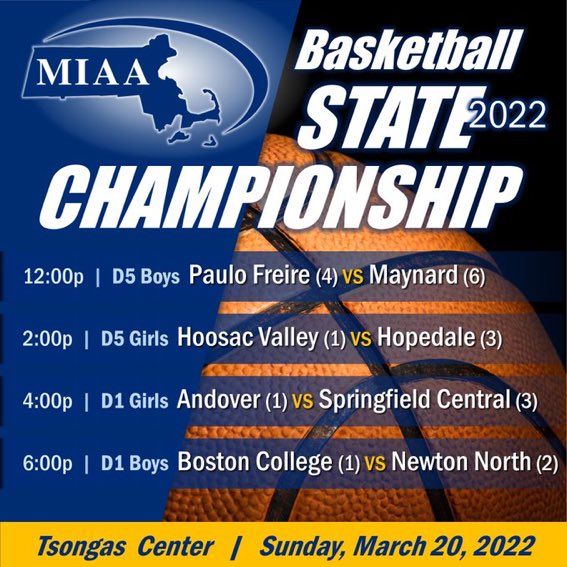 AndoverWarriors's tweet photo. Andover Girls Basketball Team will play Springfield Central in the State Finals on Sunday at 4PM.  The game is at the Tsongas Center. @AndoverHS_Princ @AndoverPS @EagleTribSports @BostonHeraldHS @GlobeSchools @ahibino https://t.co/qJLKJ5JtyK
