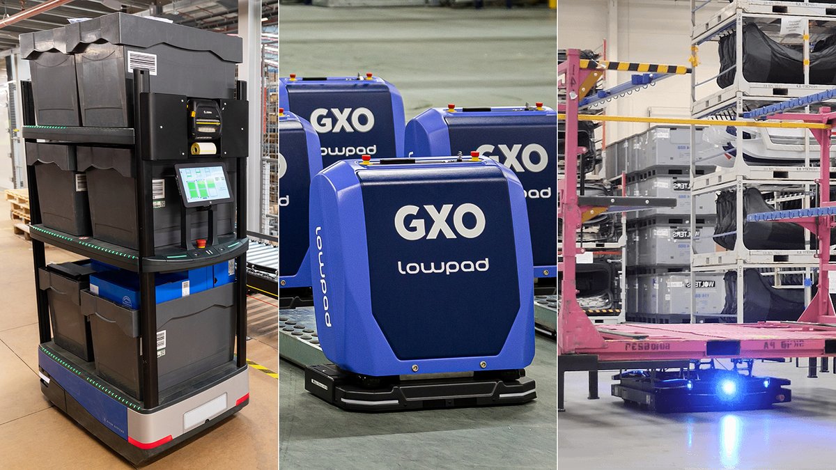 TheMOGroupUK's tweet photo. GXO Logistics is introducing fleets of autonomous mobile robots (AMRs) to its customers, with the aim of improving both productivity and safety.

What are your thoughts on this?

Read more here: https://t.co/toTWyH50BP

#Warehousing #AMRs #WarehousesUK #Industrial https://t.co/ntauy0a8Ly