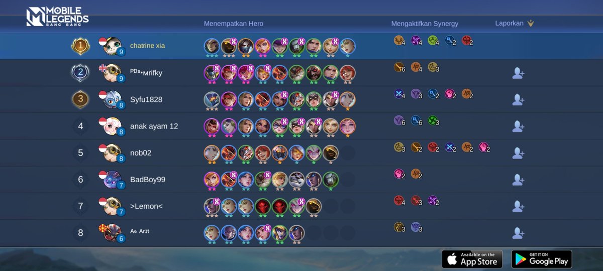 Chatrine_xia's tweet photo. Ayo bergabung dengan tim saya, tantang semua Player MOBA terbaik bersama!  #MobileLegends
https://t.co/9lk8LcWhRG https://t.co/L9qd4sr3CT