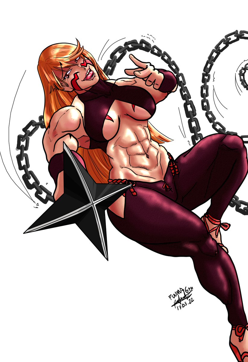 AxelTherion's tweet photo. Been a while friendos! Back with Kotaro Fuuma the 6th from #tenkaichi #anime #manga #digitalart #animegirl #abs #muscle #kotaro #fuumakotarothe6th #painting #テンカイチ #風魔小太郎 
Hope you all like it :3 https://t.co/y4uyqgfpDg