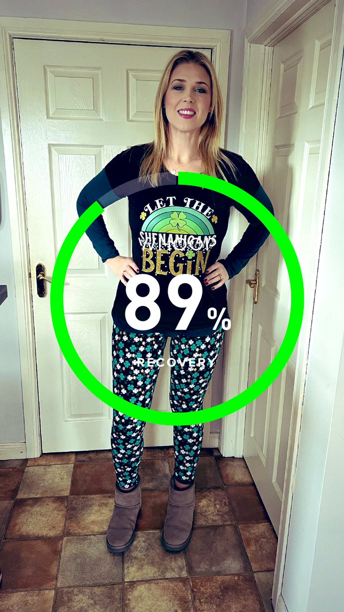 Of all the days you want to be in the green, St Patrick’s Day is right up there ☘️ @whoop #inthegreen #whooprecovery