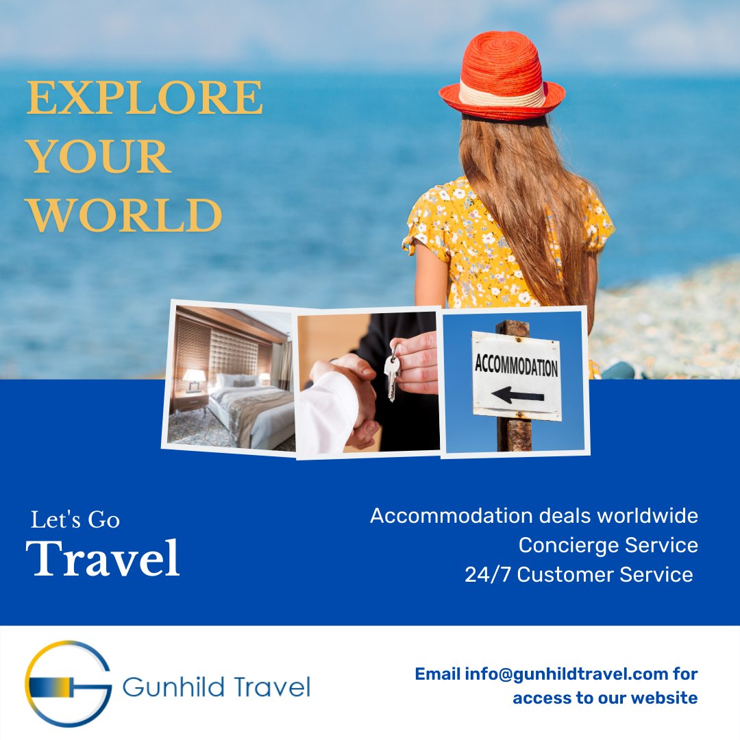 GunhildManageme's tweet photo. Explore your world - Let's Go Travel 🌎✈️👀💪🌟🥰
Accommodation deals 🛌
Concierge Service
24/7 reliable Customer Service 👍
DM for access code

#accommodationdeals #lodgings #holidays #vacations #travel #justtravel #traveldeals  #traveltip  #travelsavings  #travelworldwide https://t.co/D69xHaqKd3