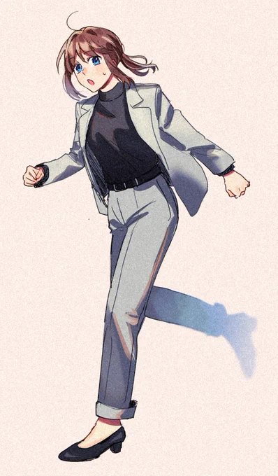 ずぴスーツやっと描いた 