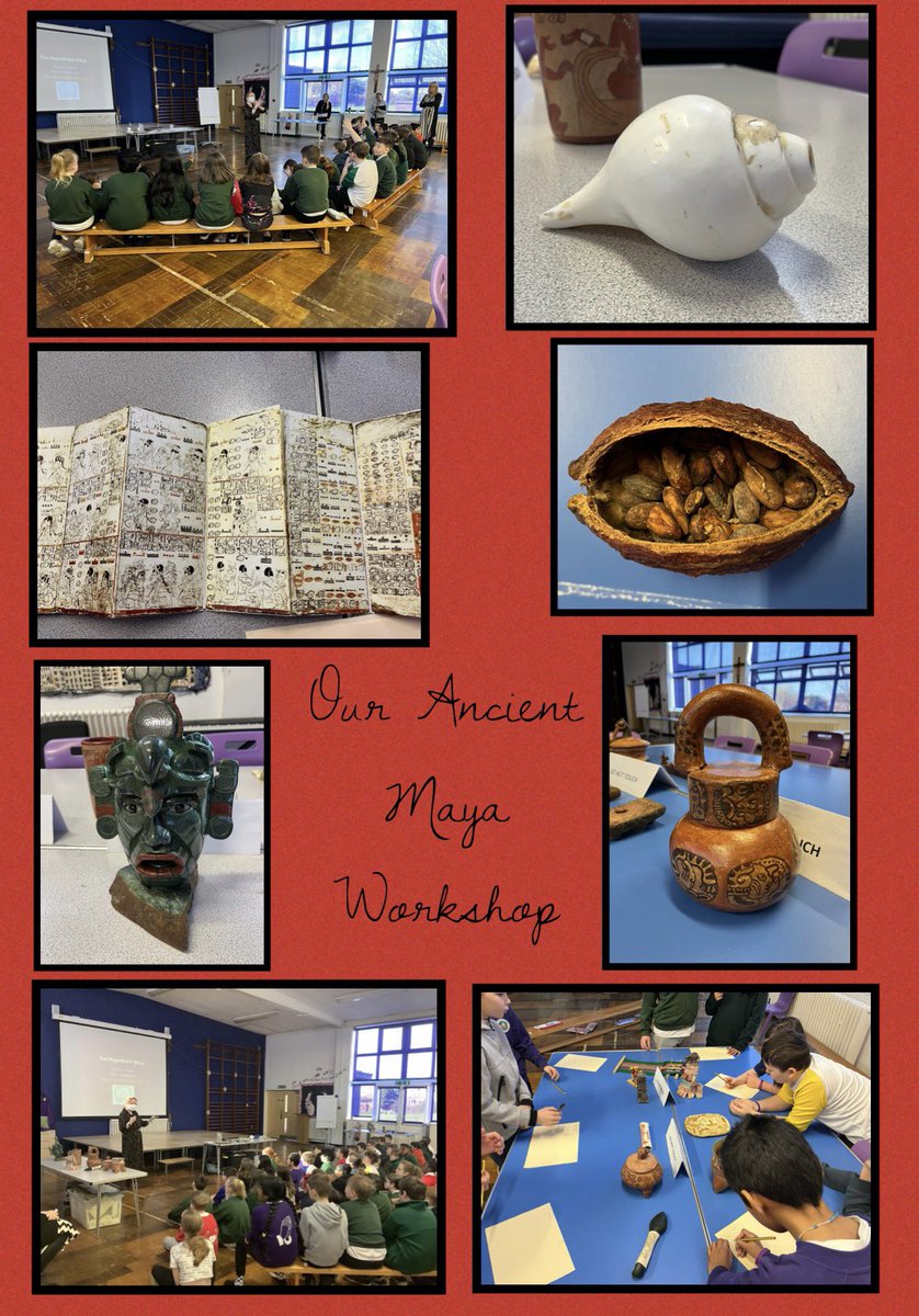 daly_mrs_'s tweet photo. #sjsbclass10 had a brilliant session today with @mayaarchaeo learning all about the ancient Maya, studying many wonderful and intriguing artefacts and learning all about excavation @StJosephStBede #sjsbhistory https://t.co/Gmwv1Pbn7X