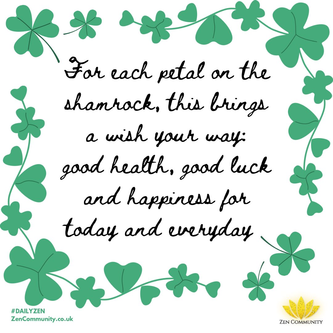 zencommunity_'s tweet photo. Wishing everyone a happy St Patrick’s Day ☘️ #StPatricksDay  #StPaddysDay https://t.co/LVM46Q4zry