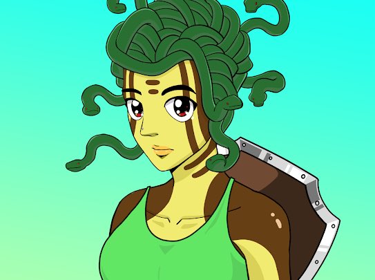 chrysanasol's tweet photo. Where’s the party at for St. Patrick’s Day? #StPatricksDay #SolanaNFT #medusa #cryptocurrency #digitalart #Guinness https://t.co/yYB9IWI7hL