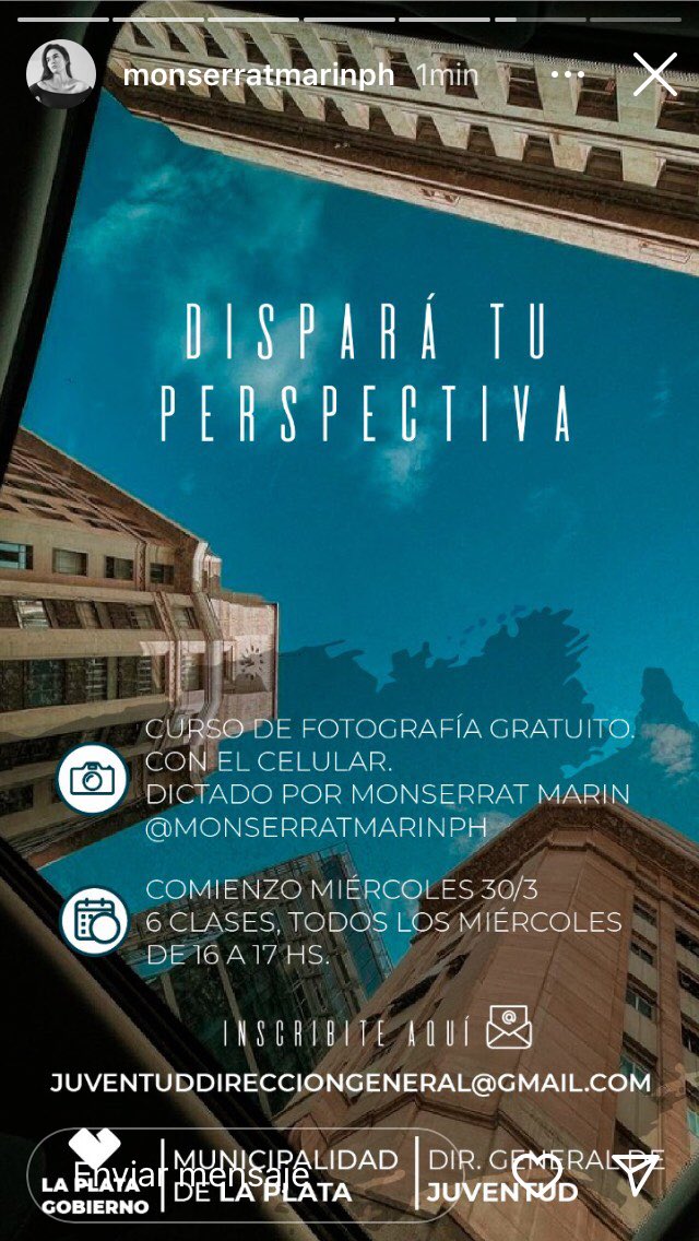 monsemarinph's tweet photo. Hacia unos días venía aguantándome no contarles este notición pero ahora es un hecho: Voy a estar dictando un curso de fotografía de 6 clases en La Plata pero lo mejor de todo es que es para celulares (cualquiera sin cámara puede participar) y gratuito ❤️ https://t.co/m8xS3i1TaZ