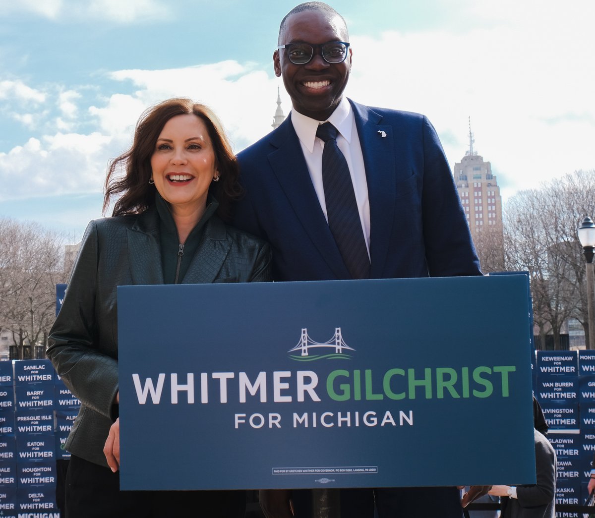 Garlin Gilchrist (@garlin) on Twitter photo It’s official: <a href="/gretchenwhitmer/">Gretchen Whitmer</a> and I have submitted signatures to get on the ballot for re-election. We’re working to move Michigan forward and we’re going to need all of you to win. #StandTallForMichigan It’s official: <a href="/gretchenwhitmer/">Gretchen Whitmer</a> and I have submitted signatures to get on the ballot for re-election. We’re working to move Michigan forward and we’re going to need all of you to win. #StandTallForMichigan