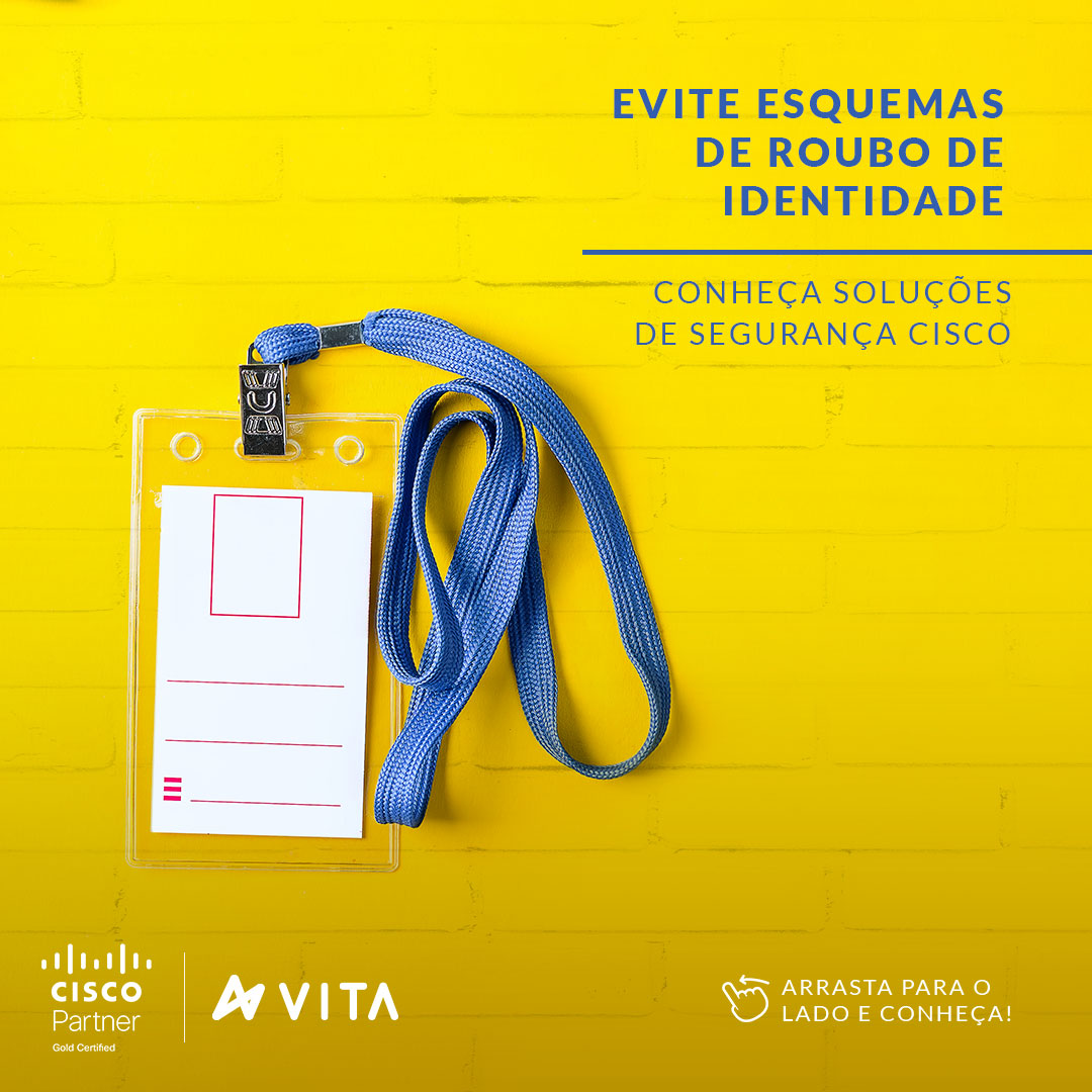 vitait's tweet photo. Golpes envolvendo roubo de identidade continuam em alta, fazendo milhares de vítimas todos os dias. Investir em soluções de segurança, como as oferecidas pela Cisco, é um caminho. 

#VitaIT #Tecnologia #Segurança #RouboDeIdentidade #Cisco https://t.co/qmth9Dl1T1
