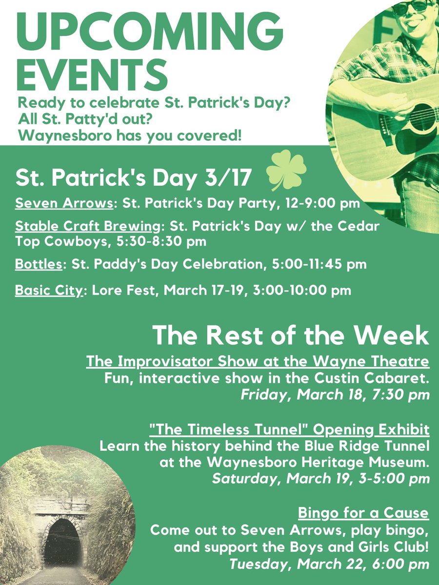 Happy St. Patrick's Day from #WaynesboroVA!🍀