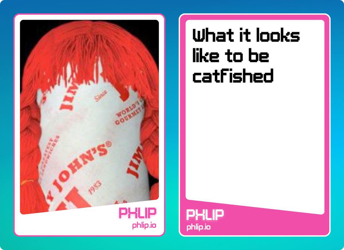 PHLIPgame's tweet photo. @GorillazNetwork @OfRatchetBabies It happens to the best of us. Phlip coming out soon. What about you? Do you have a better card?
https://t.co/IN8r8E2aBU

@Wendys @jimmyjohns #wendys #jimmyjohns #NFT #P2E #monetizeyourwit #swiperight #phlipgame #cryptogaming #YieldFarming https://t.co/Ou8kcH8mJu