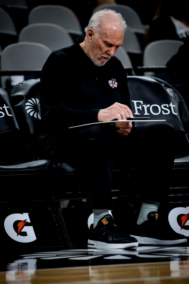 spurs's tweet photo. The 1336 Coach Pop NFT Collection auction closes TONIGHT at 9pm 🚨

Each #NFT being auctioned includes the original hard copy of the play card, hand-drawn and autographed by Coach Pop. All proceeds benefit @safoodbank 🤝

BID NOW ➡️ https://t.co/FW7Qqg6wSM https://t.co/HdOzLzojMb