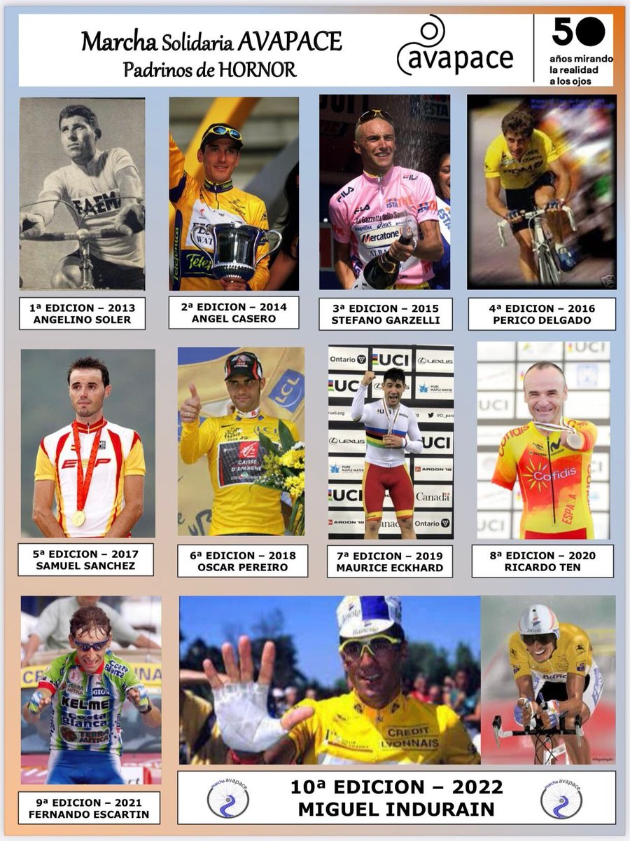 CCAvapace's tweet photo. “X marcha cicloturista AVAPACE” en apoyo a personas con Parálisis Cerebral.
Tú también puedes ser un CICLISTA SOLIDARIO, contamos contigo.

Inscripciones: https://t.co/ABhig37hN3
Maillot + calcetines
30€ Federado y 35€ No Federado https://t.co/nYQnWbIOGY
