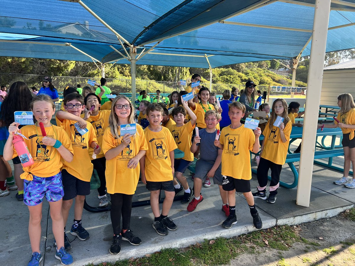 Mrs. Lin’s Legendary Llamas ROCKED it at Jog-a-Thon today. Thankful for all the amazing parent support! 🥳  <a href="/FloraVistaPTA/">Flora Vista</a> <a href="/eusdtweets/">Encinitas Union SD</a> <a href="/CjuarezEUSD/">Chris Juarez</a>
