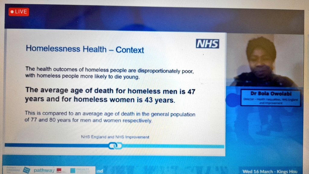 Dr_TaiChi's tweet photo. @BolaOwolabi8 reminding us of the why. Behind these mortality figures are people. #HomelessHealth22 @PathwayUK https://t.co/WFqDfEIflz