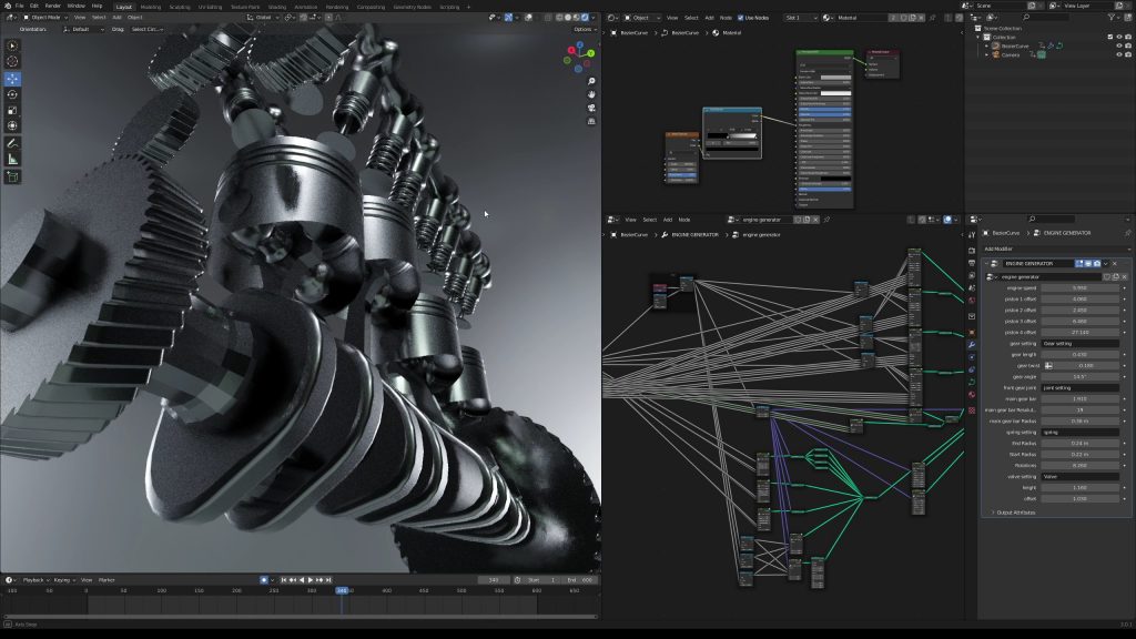 Geometry Nodes: Engine Generator (+free download) blendernation.com/2022/03/17/geo… #b3d