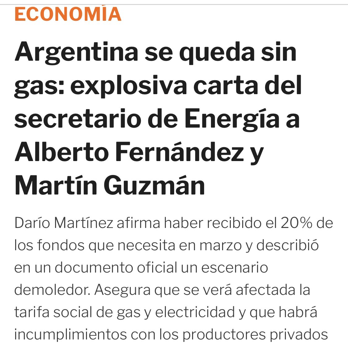 Llevaron el dólar a 200.

La inflación en alimentos vuela.

Avalaron la liberación de 4.500 presos.

Dictaron la cuarentena más larga e ineficiente del mundo (127.000 muertos).

Se robaron cientos de vacunas.

Y ahora nos quedamos sin gas.

#GobiernoDeCientíficos