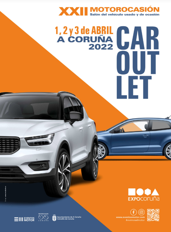 expocoruna's tweet photo. ¡CarOutlet vuelve a EXPOCoruña con su XXII edición! Del 1 al 3 de abril, con hasta 700 vehículos en venta.
¿Nos vemos?
@coruna_gal
@eventosmotor
.
.
.
#CarOutlet
#EventosMotor
#MotorOcasión
#EXPOCoruña https://t.co/he7su8sLOm
