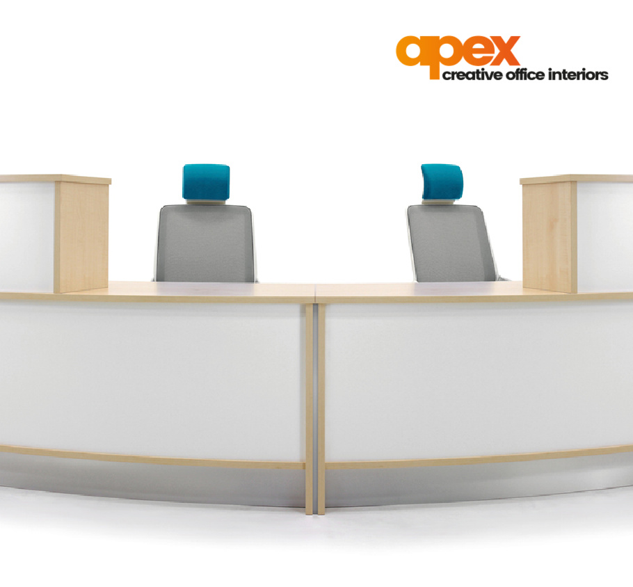 ApexOfficeLuton's tweet photo. An open reception provides a straightforward solution to the majority of reception needs. With a design choice to provide the essential individuality of your organisation, style to impress and freedom to combine advanced technology and storage. #officedesign #officereception https://t.co/iLeEKn4yyC