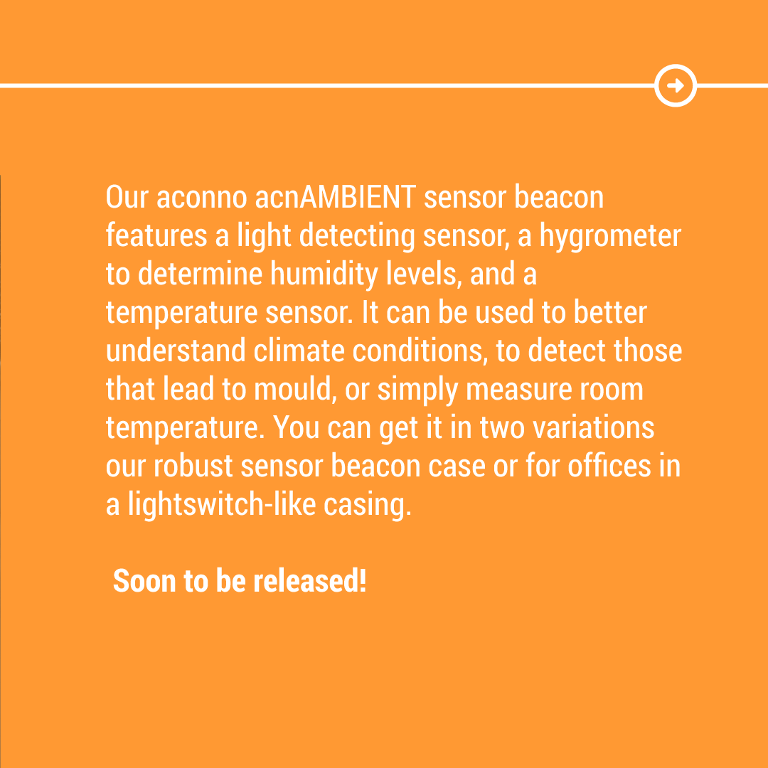 aconno_GmbH's tweet image. #IoThursday
The acnAMBIENT (office) sensor beacon offers you a focussed set of sensors to measure the key parameter around you. 
Stay tuned for its release!
#climatemonitoring #humiditymonitoring #temperaturemonitoring #Co2sensor