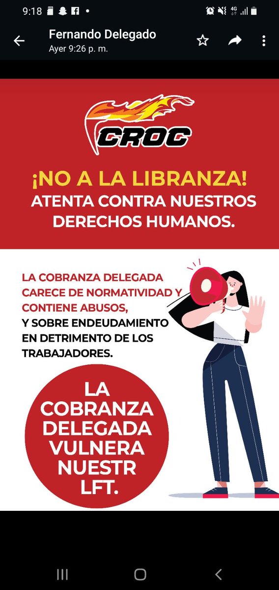 Claudia49217057's tweet photo. Los compañeros  trabajadores estamos totalmente en contra de la propuesta  del sr. @PedrohacesO ya que esto afectaría en total grado el salario del mismo colaborador y a sus familias.
@Isaias González Cuevas
@David Ortega Quiterio 
@STPS_mx 
@LuisaAlcalde https://t.co/CQUevRWQDe