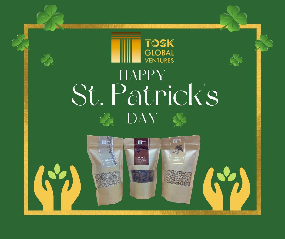 ToskGlobal's tweet photo. Happy St. Patrick's day! TOSK Global Ventures wishes you the greatest luck!
We contribute to the world by using sustainable packaging for our products.
We sell in 200g, 750g, 5kg, 20kg, 50kg quantities. We also supply in large quantities.
 #stpatrics #sustainable #ecological https://t.co/yTAdGpDKof