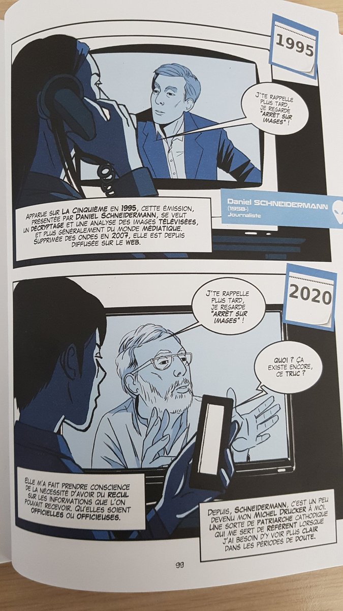 d_schneidermann's tweet photo. Au courrier, cette BD de @SandKerion. J'apprends que @arretsurimages a jadis aidé l'autrice à guérir d'une ufopathologie chronique. Heureux d'y avoir contribué (mais en vrai elles existent pas ?)
😢 https://t.co/ABUK1m22B9