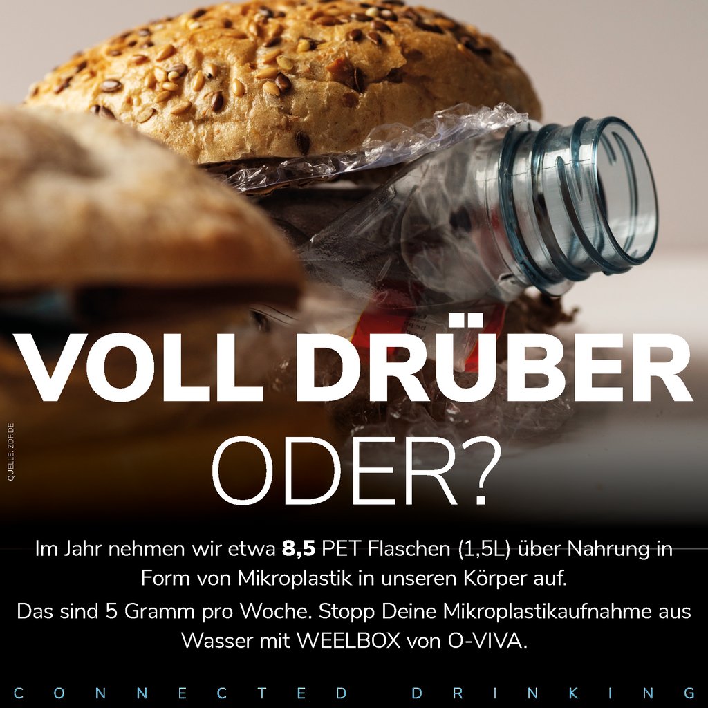 Reines, perfekt gefiltertes Wasser trinkst Du mit WEELBOX, auch gesprudelt und gekühlt. Garantiert Mikroplastikfrei.

Mehr zum Trinkwassersystem der Zukunft gibt es hier: 
o-viva.com

#CircularEconomy #Revolution #WaterPurifier 

*Quelle: zdf.de/nachrichten/he…