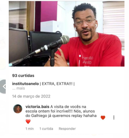 AneloInstituto's tweet photo. | BIS, BIS |
É muito importante para nós sabermos que o projeto Anelo na Escola é bem recebido pelos alunos. Desejamos que ele inspire novas jornadas pela Cultura, Música e Educação, por onde passar.
#musicaquetransforma
https://t.co/jdLRs5wvMY https://t.co/PPE4lntewR