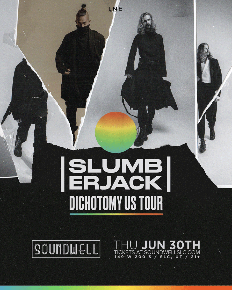 SoundwellSLC's tweet photo. JUST IN! ⚡ @SLUMBERJACK is bringing the dance party to #SoundwellSLC this SUMMER 😎 JUN 30TH! 

Tickets On Sale FRI @ 11AM(MT) 🔁 https://t.co/1YwOGMRNU8 

#Slumberjack #LNE #SLC https://t.co/NDtEkNH9v9