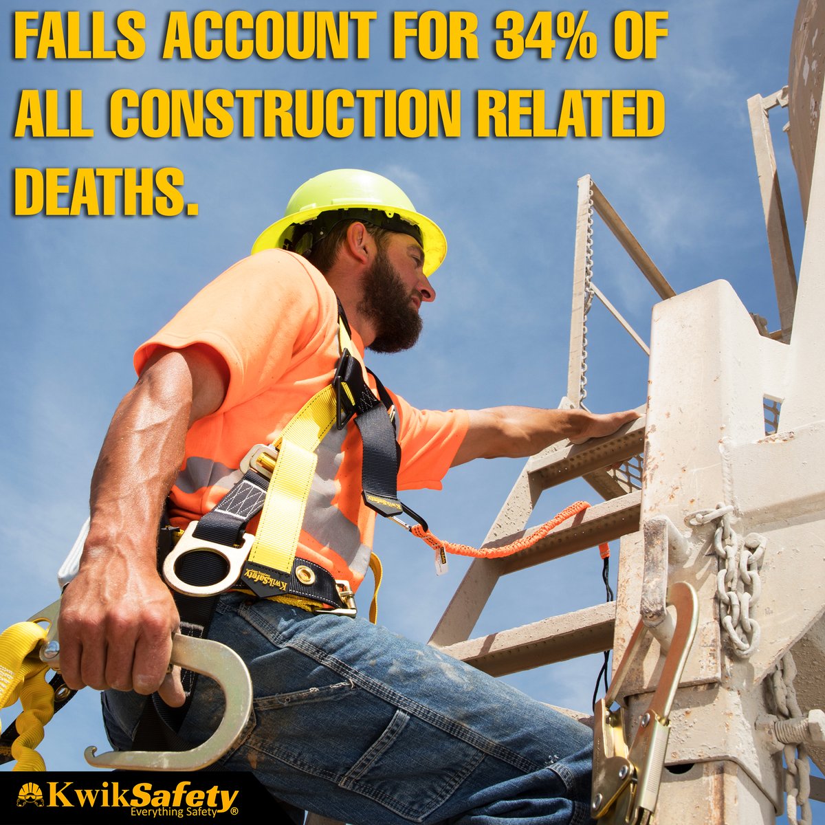 KwikSafety's tweet photo. ๐ข #KwikTip: By following OSHA guidelines, and having the right equipment, you can eliminate falls in the workplace.
All of our fall protection products are ANSI tested, OSHA compliant and exceed industry standards!
#safetyfirst #safetytipoftheday #fallprotection https://t.co/JidR4HhWkP