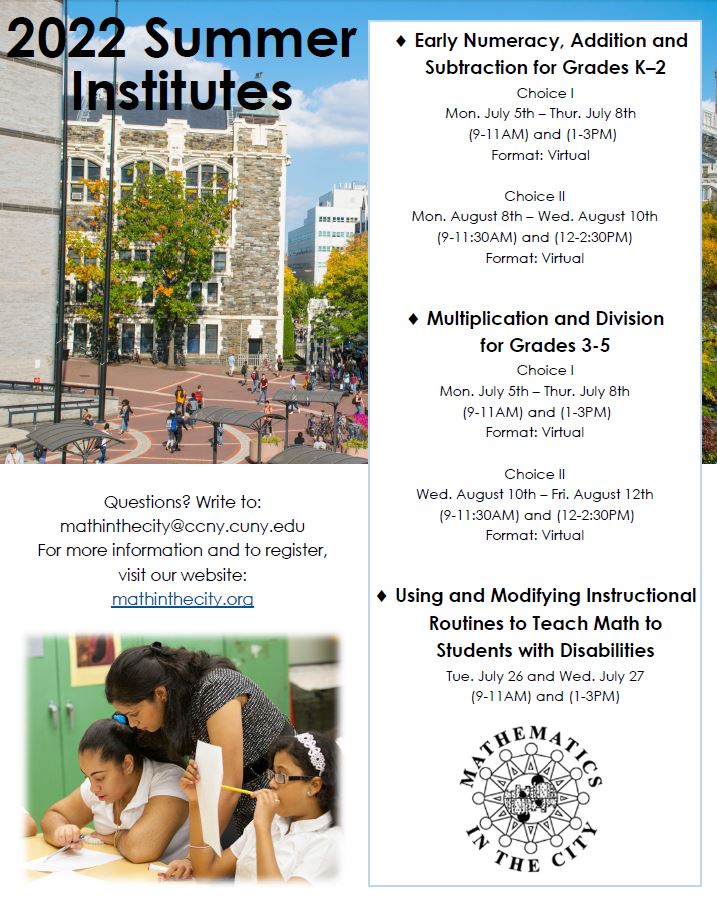 We are happy to offer another PD summer experience this year. Register and join a community of teachers + leaders from around the globe: bit.ly/3KQABng
#iteachmath and #elemmathchat #mathroutines