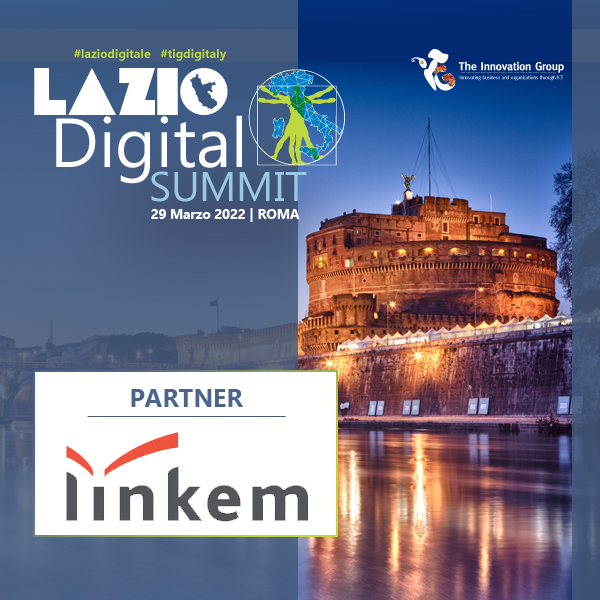 .<a href="/LinkemSpa/">Linkem</a> è Partner del Lazio Digital Summit, l'evento organizzato da <a href="/TIG_italia/">TIG - The Innovation Group</a> in collaborazione con la <a href="/RegioneLazio/">Regione Lazio</a> per promuovere la trasformazione deigitale nella PA e nei Sistemi territoriali, 29 marzo - 09.00-18.30.

Registrati: lnkd.in/deFjBC-J

#LazioDigitale