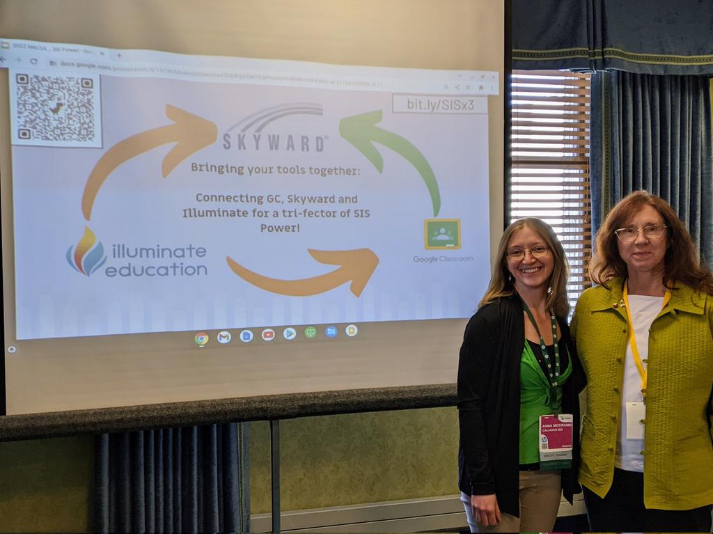 oswaltmike's tweet image. Calhoun ISD has great things to share about using @Skyward_Inc and @Illuminateed and @GoogleForEdu together!!! @REMC12E #MACUL22 Thanks Anna McCrumb and Melissa Hamilton bit.ly/SISx3